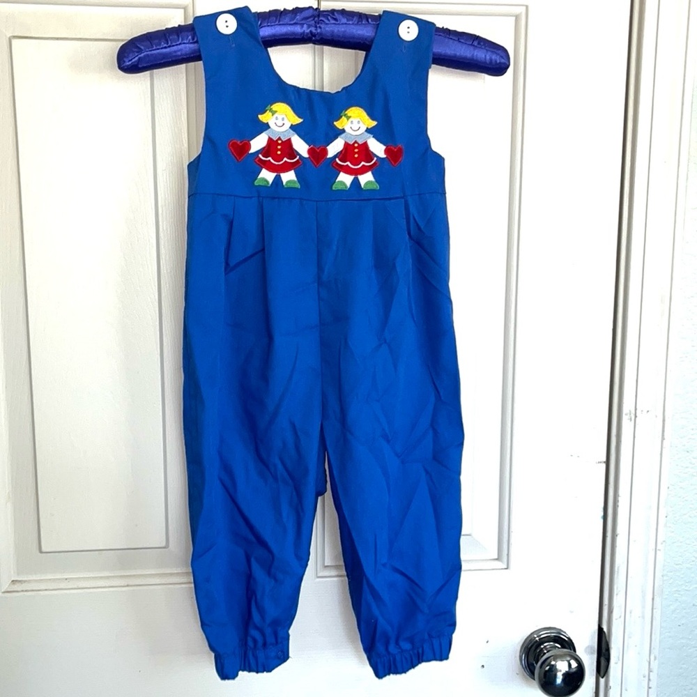 Patsy Aiken Blue Romper 24M